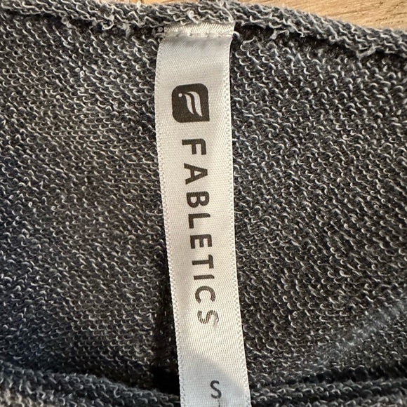 Fabletics Andora Heather Gray French Terry Pullover Dress - Picture 6 of 8